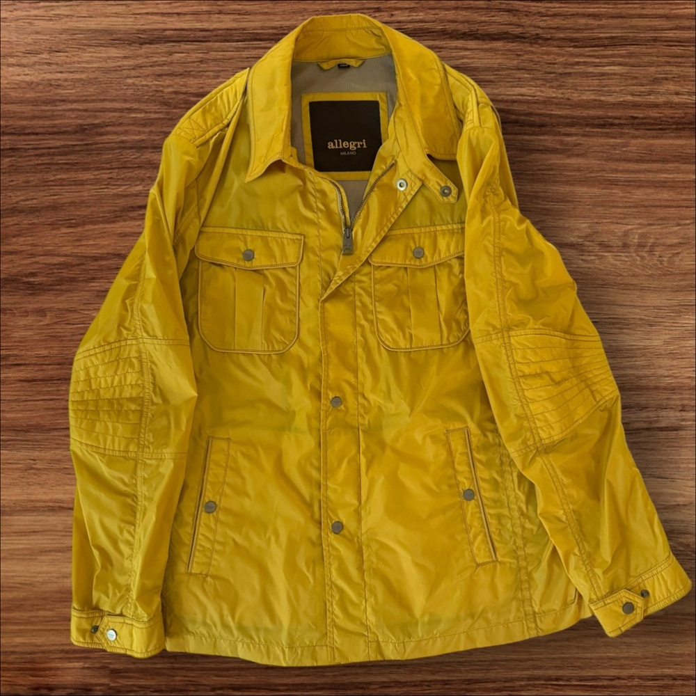 Allegri Milano Yellow Moto Jacket - L/52 - Amazing Detail - Excellent Condition